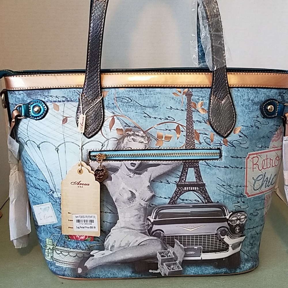 Arosa handbag Vintage paris DESIGN NWT$88 - Picture 4 of 8
